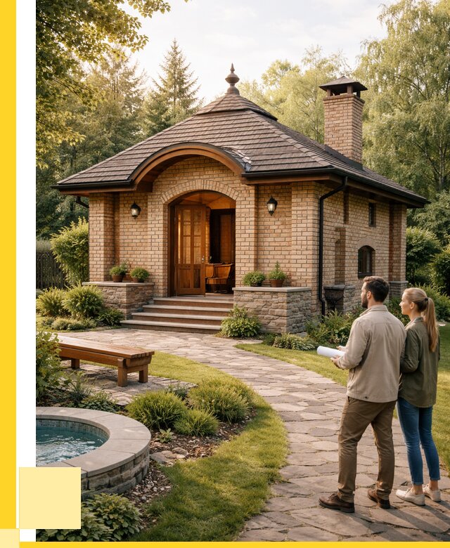 Проект кирпичной бани в Рославле от 30828 р. | ЭриданРлв