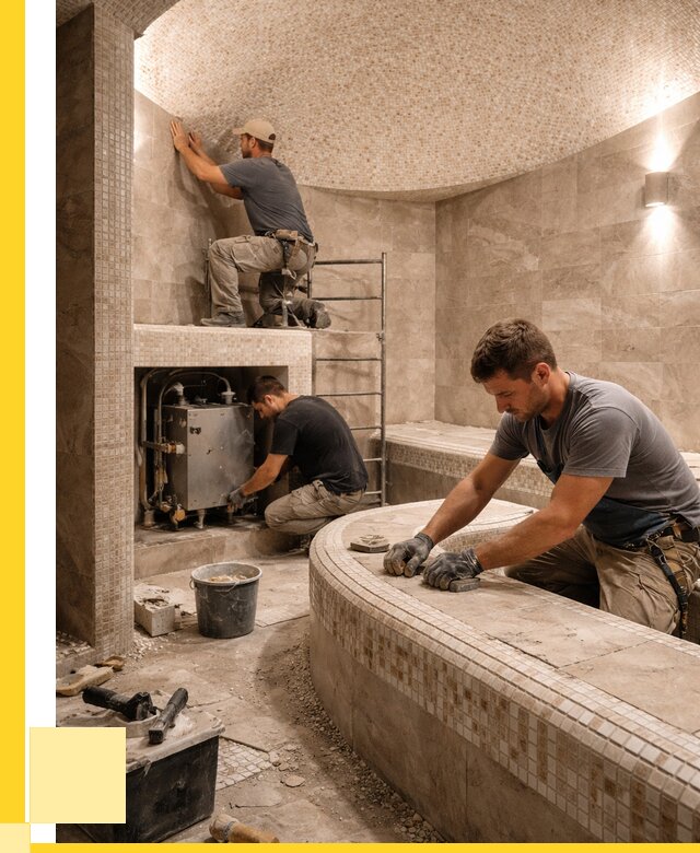 Монтаж хамамов под ключ в Рославле от 256900 р. ЭриданРлв