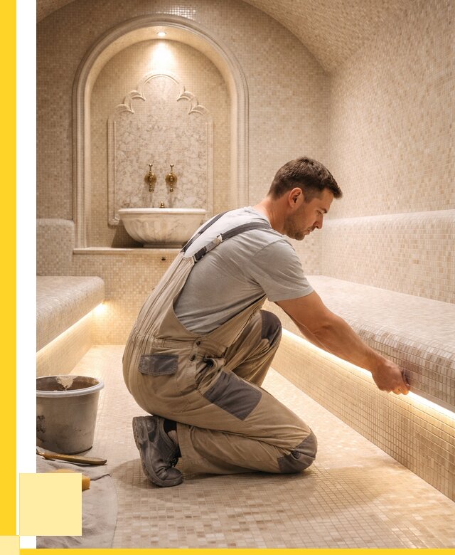 Отделка хамамов под ключ в Рославле от 5652 р. | ЭриданРлв