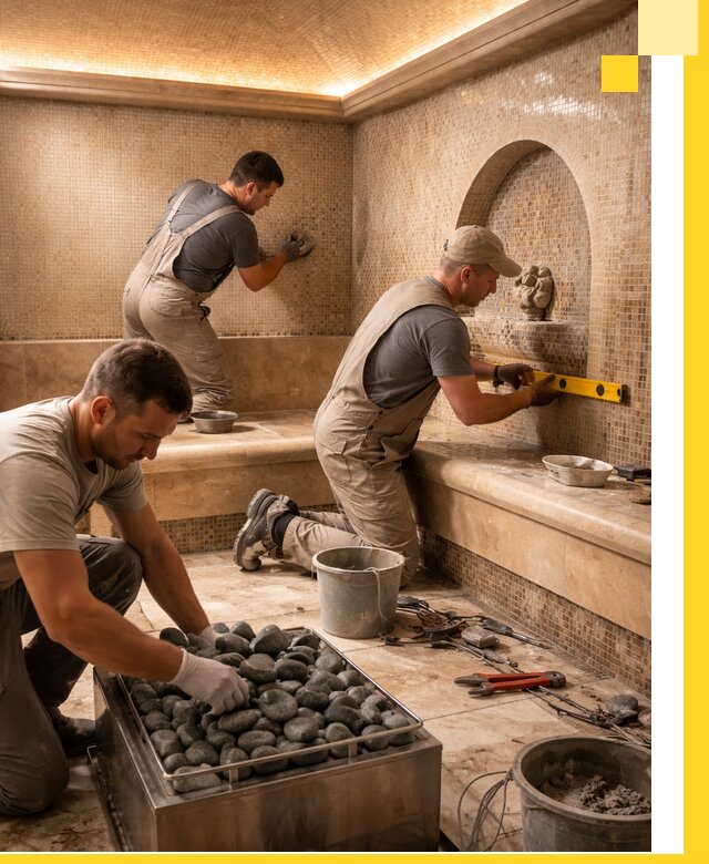 Проектирование и строительство хамама и сауны в Рославле