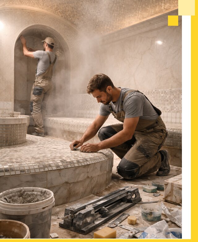 Профессиональный дизайн хамама и SPA под ключ в Рославле