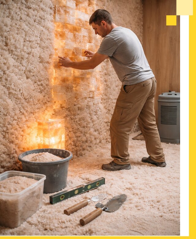 Проектирование и монтаж соляных комнат в Рославле под ключ